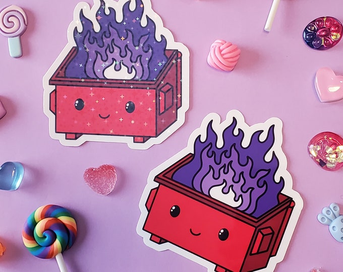 Red Dumpster Fire Sticker
