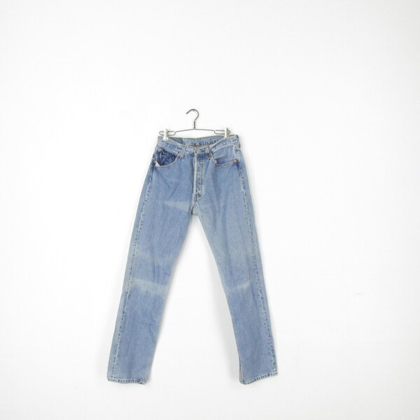 Vintage Worn In Distressed Button Fly 501 Levi's Jeans // 29 x 33