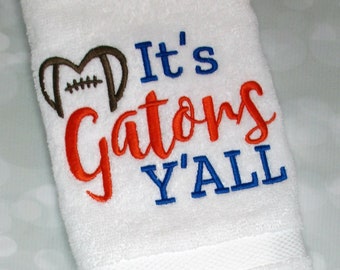 It's Gators Y'all football machine embroidery design