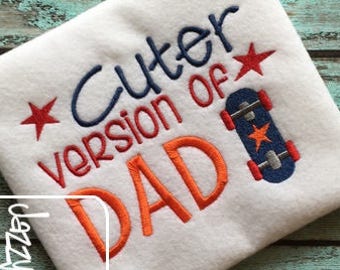 Cuter version of Dad saying machine embroidery design