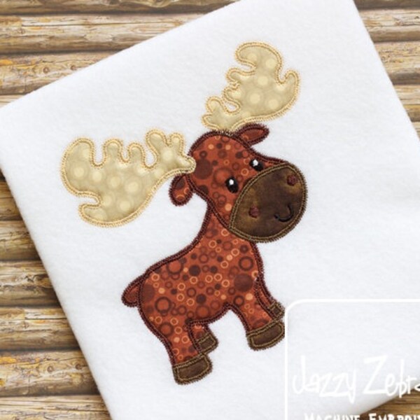 Moose Applique Etsy