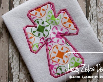 Cross Applique machine embroidery design