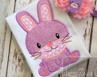 Bunny Applique machine embroidery design