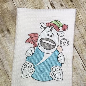 Christmas Polar Bear Sketch machine Embroidery Design