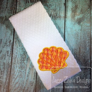 Sea Shell applique machine embroidery design