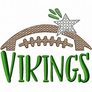 Vikings Football machine embroidery design