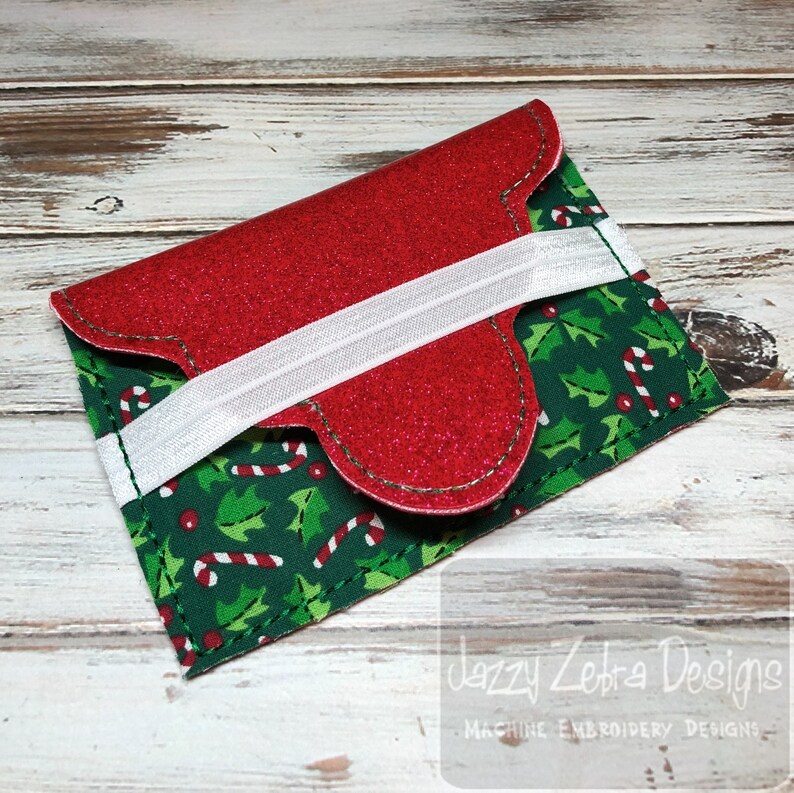 Gift card holder envelop in the hoop machine embroidery design Etsy