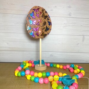 Easter egg stick stand decoration In The Hoop machine embroidery design