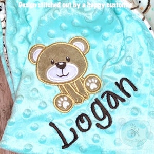 Bear Appliqué Machine Embroidery Design image 5