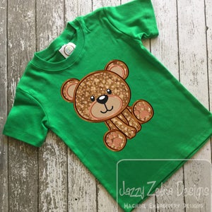 Bear Appliqué Machine Embroidery Design image 3