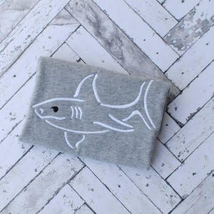 Shark satin stitch machine embroidery design