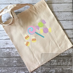 Halloween Candy Sketch machine Embroidery Design