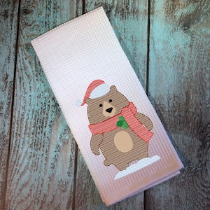 Winter Bear Sketch Machine Embroidery Design