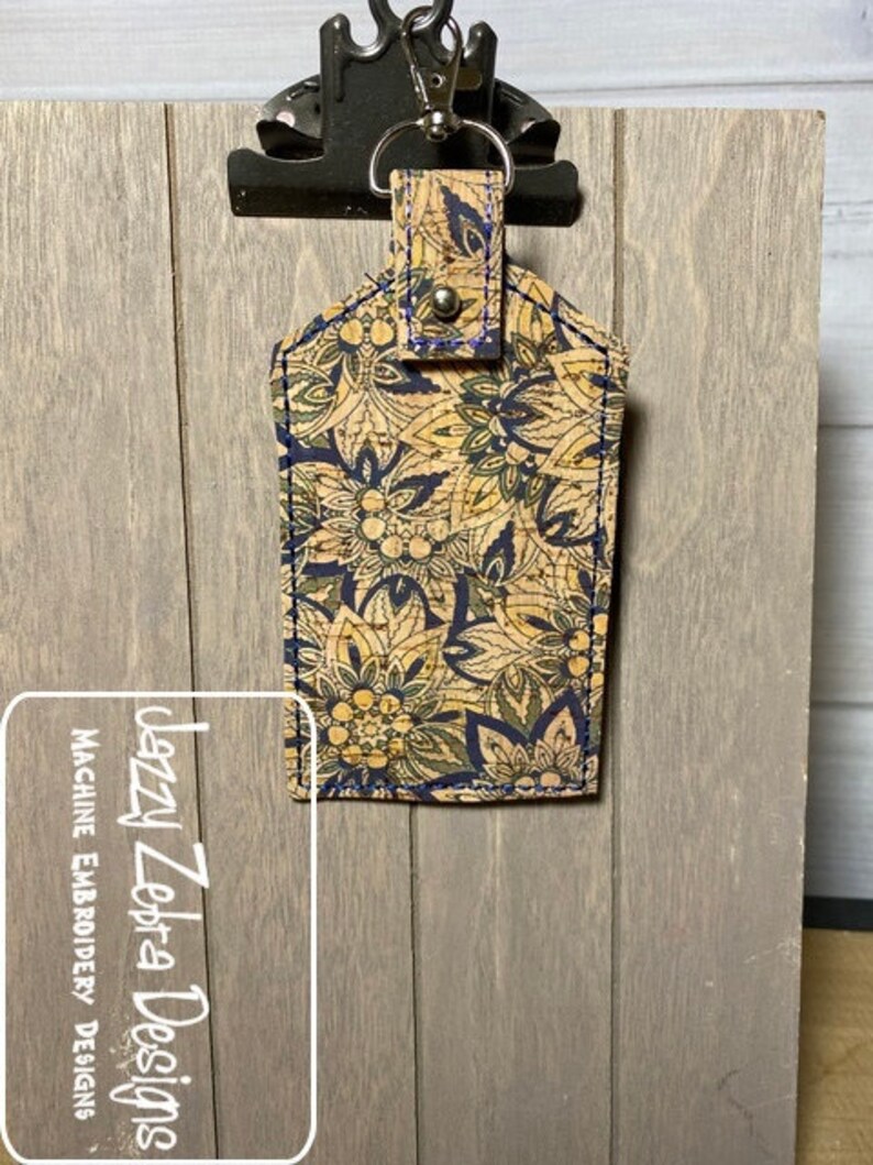 Luggage Tag in the Hoop Machine Embroidery Design Etsy