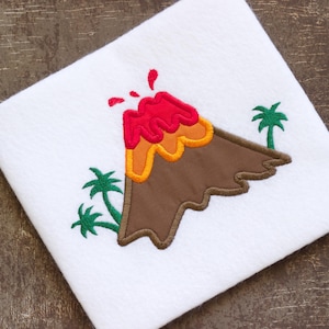 Volcano Applique machine embroidery design