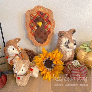 Turkey stick stand decoration In The Hoop machine embroidery design