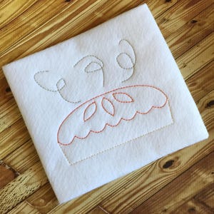 Pie vintage stitch machine embroidery design