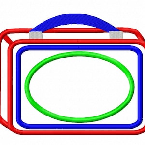 School Lunch Box appliqué machine embroidery design