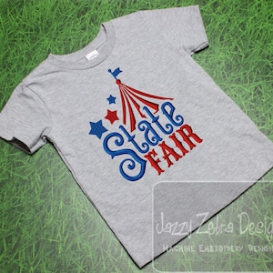 State Fair saying machine embroidery design