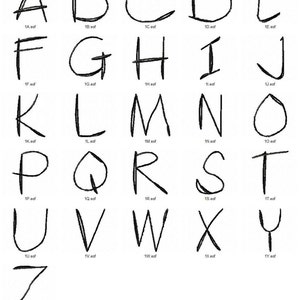 Jazzy Zebra Upper case sketch font machine embroidery designs