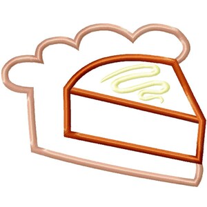Slice of Pie appliqué machine embroidery design