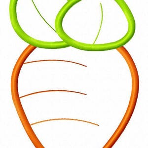 Carrot Applique machine embroidery design image 7