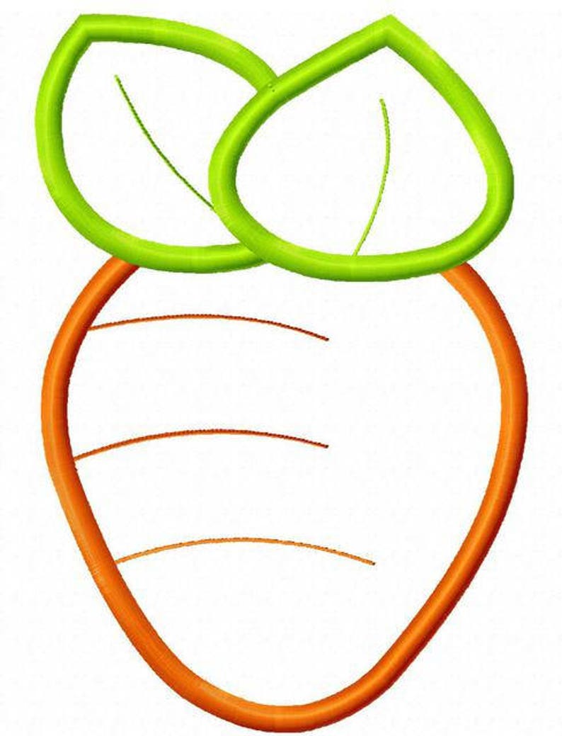 Carrot Applique machine embroidery design image 7