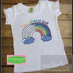 Rainbow Sketch Machine Embroidery Design