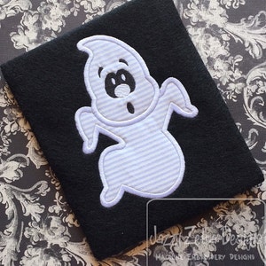 Ghost applique machine embroidery design