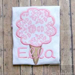 Cotton Candy appliqué machine embroidery design