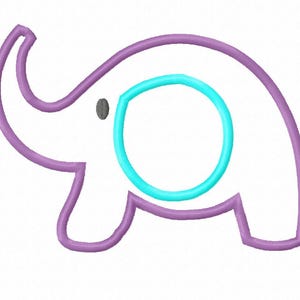 Elefant Applikation Stickdatei Stickdatei