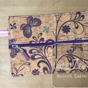 Square corner bag/case/purse/holder in the hoop machine embroidery design