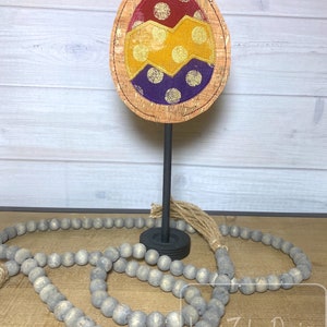 Easter egg stick stand decoration In The Hoop machine embroidery design