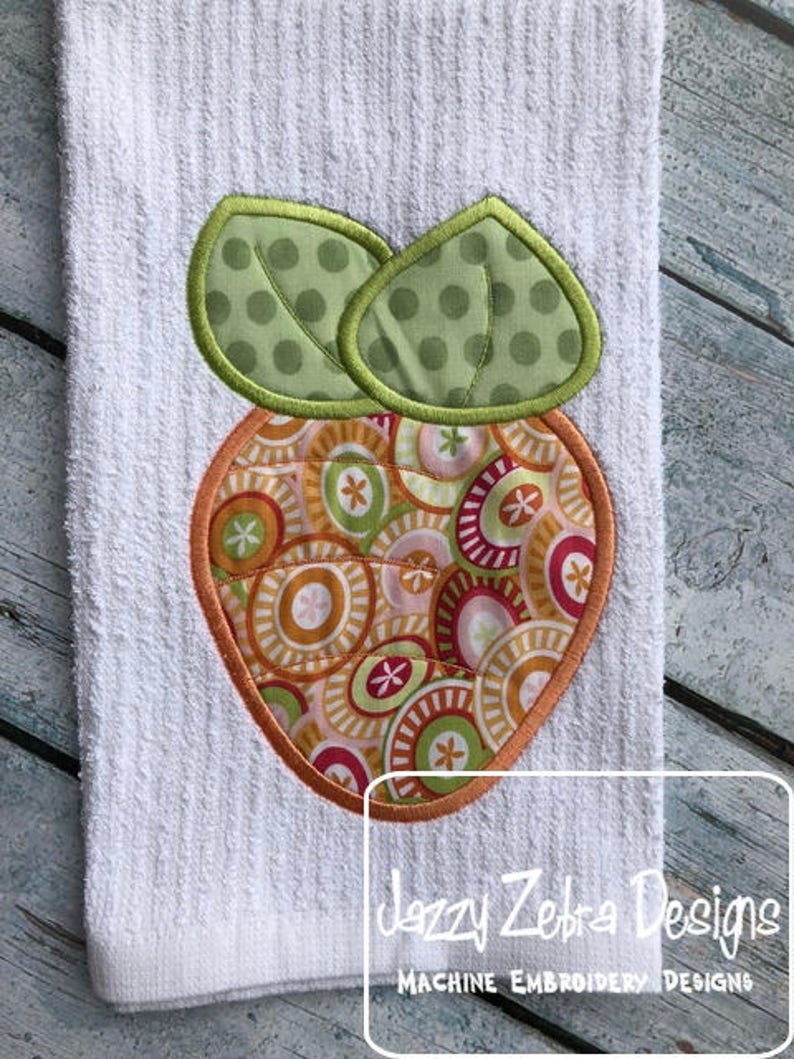 Carrot Applique machine embroidery design image 1