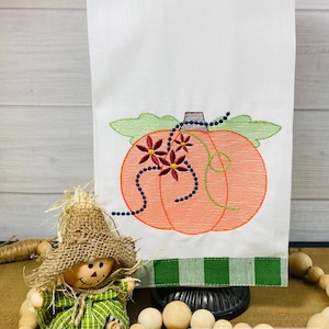 Kürbis mit Blumen Skizze Stickdatei