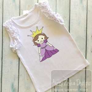 Princess Sketch Machine Embroidery Design