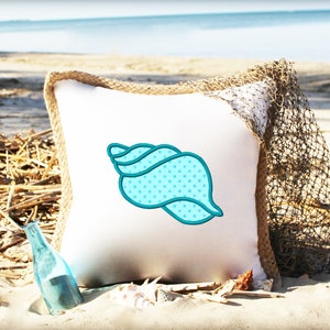 Sea Shell applique machine embroidery design