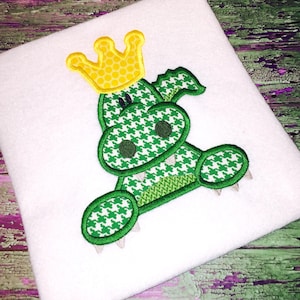 Motif de broderie machine appliqué roi alligator
