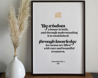 Printable Scripture Art > Housewarming Gift & Home Decor > PDF