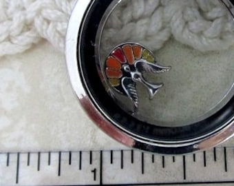 Floating Locket - Confirmation Holy Spirit Ghost - Pentecost - Living Life Memory Jewelry Necklace - Charm ONLY - Catholic Christian