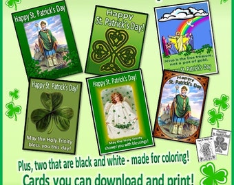 Catholic St. Patrick's Day Cards {Download and Print}
