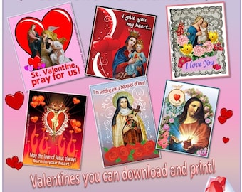 Catholic Valentines {Download and Print}