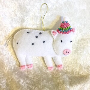 Party pig ornament
