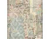STAMPERIA Decoupage Imagine WALLPAPER Rice Paper A4 - DFSA4441