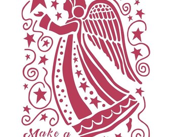 KFT DFSA4407 Reispapier Make a Wish Angel A4 US:One Size STAMPERIA INTERNATIONAL