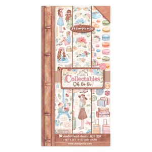 Stamperia Create Happiness OH LA LA Collectables 6x12 Scrapbook Paper 10 Sheets #SBBV23