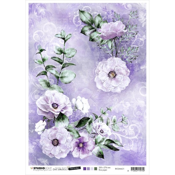 STUDIO LIGHT Decoupage Jenine's Mindful Art 5.0 NR 31 Rice Etsy