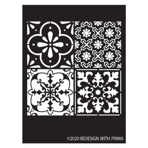 ReDesign Decor Stencil COASTAL TILE Home Decor 9 x 13.5"  #650612