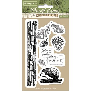 Stamperia Cosmos Frog Rubber Stamp Set  3 PCS    NEW RELEASE 