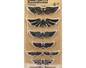 Prima Finnabair WINGED MECHANICALS 8 Pieces #962432